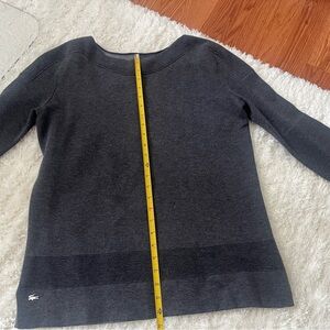 Lacoste Charcoal Knit Top